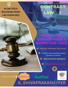 previous year question contact law 1 (ebook)-g shivaprakash iyer-9798232849269