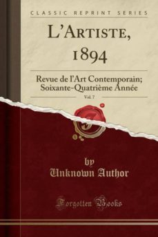 lartiste, 1894, vol. 7-9780259501879