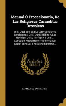 manual  procesionario, de las religiosas carmelitas descalzas-9780274320479
