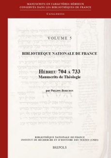bibliothèque nationale de france. hebreu 704 a 733, manuscrits de theologie-p. bobichon-9782503545479