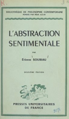 l'abstraction sentimentale (ebook)-etienne souriau-9782705902179