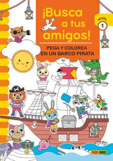 ¡busca a tus amigos! stick & color en un barco pirata-9788410511279