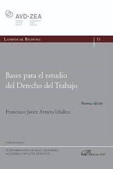 bases para el estudio del derecho del trabajo-9788411704779