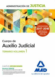 cuerpo de auxilio judicial de la administracion de justicia: temario (vol. 1)-9788414213179
