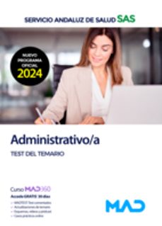 administrativo/a. test del temario-9788414287279