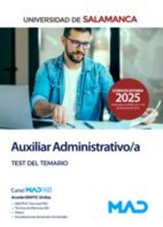 auxiliar administrativo/a universidad de salamanca. test del tema rio-9788414299579
