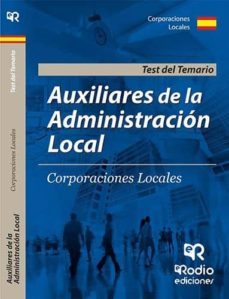 auxiliares de administracion local: test del temario-9788417287979