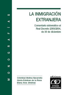 la inmigracion extranjera: comentario sistematico al real decreto 2393/2004, de 30 de diciembre-9788445412879