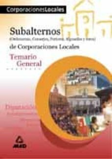 subalternos de corporaciones locales: temario general-9788466523479