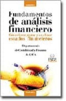 fundamentos de analisis financiero: como interpretar y analizar e stados financieros-9788475773179