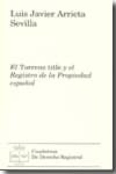 torrens title y el registro de la propiedad español-9788492884179
