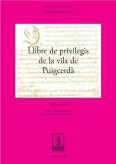 llibre de privilegis de la vila de puigcerda-sebastia bossom-susanna vela-9788497796279