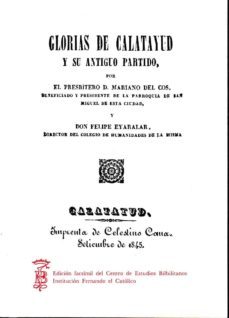 glorias de calatayud y su antiguo partido-mariano del cos-felipe eyaralar-9788499113579
