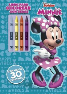 minnie. libro para colorear con ceras-9788499519579