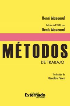 métodos de trabajo. méthodes de travail. traducción (ebook)-henri mazeaud-denis mazeaud-9789587108279