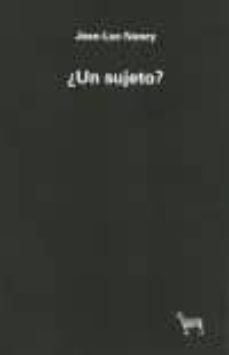 ¿un sujeto?-jean luc nancy-9789873621079