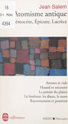 l'atomisme antique : democrite, epicure, lucrèce (ebook)-jean salem-9791037629579