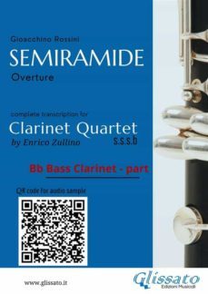 bb bass clarinet part of "semiramide" for clarinet quartet (ebook)-9791221370379
