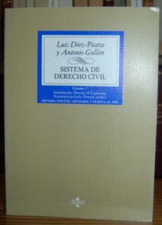 sistema de derecho civil. volumen i: introducción. derecho de la persona. autonomía privada. persona jurídica. séptima edición-luis   gullon, antonio diez picazo-mkt0006561079