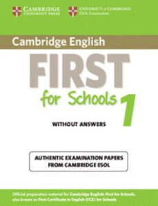 cambridge english first for schools 1 upper-intermediate cef leve l 2-9781107603189