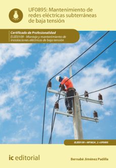 mantenimiento de redes electricas subterraneas de baja tension. elee0109 (ebook)-9788411038089