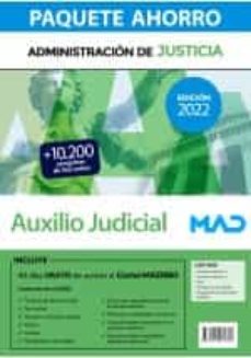 paquete ahorro cuerpo auxilio judicial administración de justicia-9788414262689