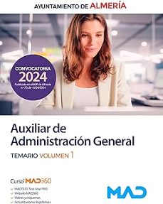 auxiliar de administracion general. temario volumen 1. ayuntamiento de almeria-9788414281789