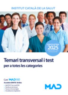 temari transversal i test per a totes les categories. instituto catalán de la salud (ics)-9788414298589
