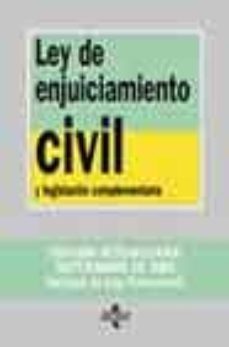 ley de enjuiciamiento civil y legislacion complementaria (4ª ed.)-victor moreno catena-jose antonio colmenero guerra-9788430940189