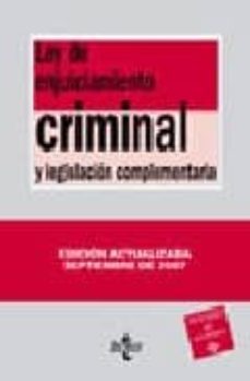ley de enjuiciamiento criminal (22ª ed.)-9788430945689