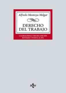 derecho del trabajo-alfredo montoya melgar-9788430985289