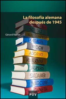 la filosofia alemana despues de 1945-gerard raulet-9788437075389