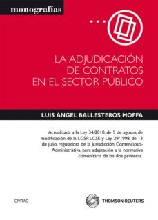 la adjudicacion de contratos en el sector publico-luis angel ballesteros moffa-9788447035489