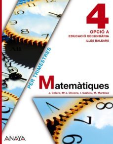 matematiques 4º educacion secundaria opcio a. illes balears catal a-9788467825589