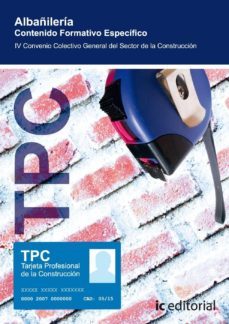 (i.b.d.)tpc - albañileria. contenido formativo especifico-9788483642689