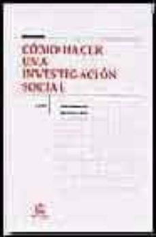 como hacer una investigacion social-9788484560289
