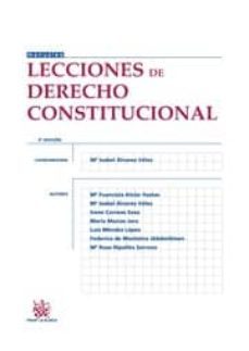 lecciones de derecho constitucional (3ª ed.)-maria isabel alvarez velez-9788490331989