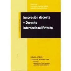 innovacion docente y derecho intenacional privado-maria asuncion cebrian salvat-9788490458389