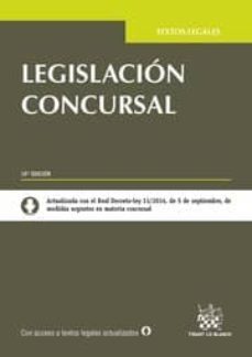 legislacion concursal 19ª ed.-9788490862889