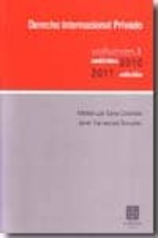 derecho internacional privado, tomo i  (11ª ed.)-alfonso luis calvo caravaca-9788498367089