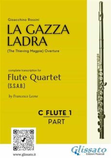flute 1 part of "la gazza ladra" overture for flute quartet (ebook)-9791220891189