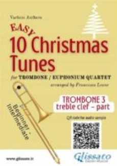 bb trombone t.c. 3 part of "10 easy christmas tunes" for trombone or euphonium quartet (ebook)-9791221358889