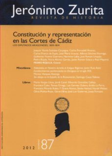 revista de historia jeronimo zurita nº 87: constitucion y represe ntacion en las cortes de cadiz-2910016620599