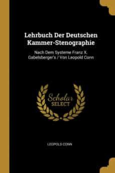 lehrbuch der deutschen kammer-stenographie-9780274095599