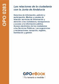 las relaciones de la ciudadania con la junta de andalucia (ebook)-9781524316099
