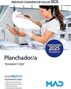 planchador/a servicio canario de salud. temario y test-9788414298299