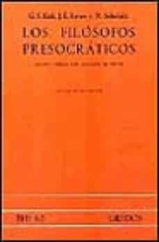 los filosofos presocraticos (2ª ed.)-g.s. kirk-9788424912499