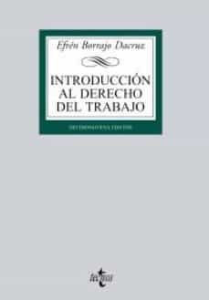 introduccion al derecho del trabajo-9788430951499