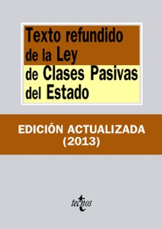texto refundido de la ley de clases pasivas del estado-9788430957699
