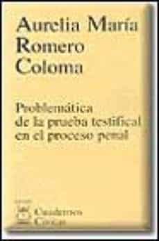 problematica de la prueba testifical en el proceso penal-9788447015399